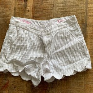 Size 2 Lilly Pulitzer buttercup white shorts